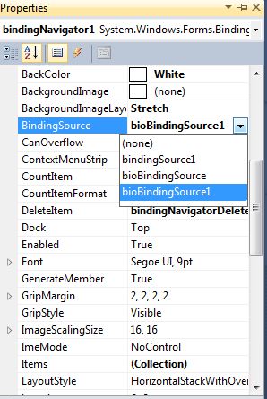 BindingNavigator control properties